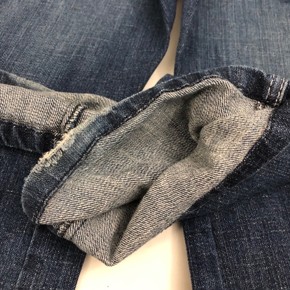 Rare 7FAM Jeans l Sz 28 l Straight Leg Butterfly Back Pockets Jeans - Picture 13 of 14